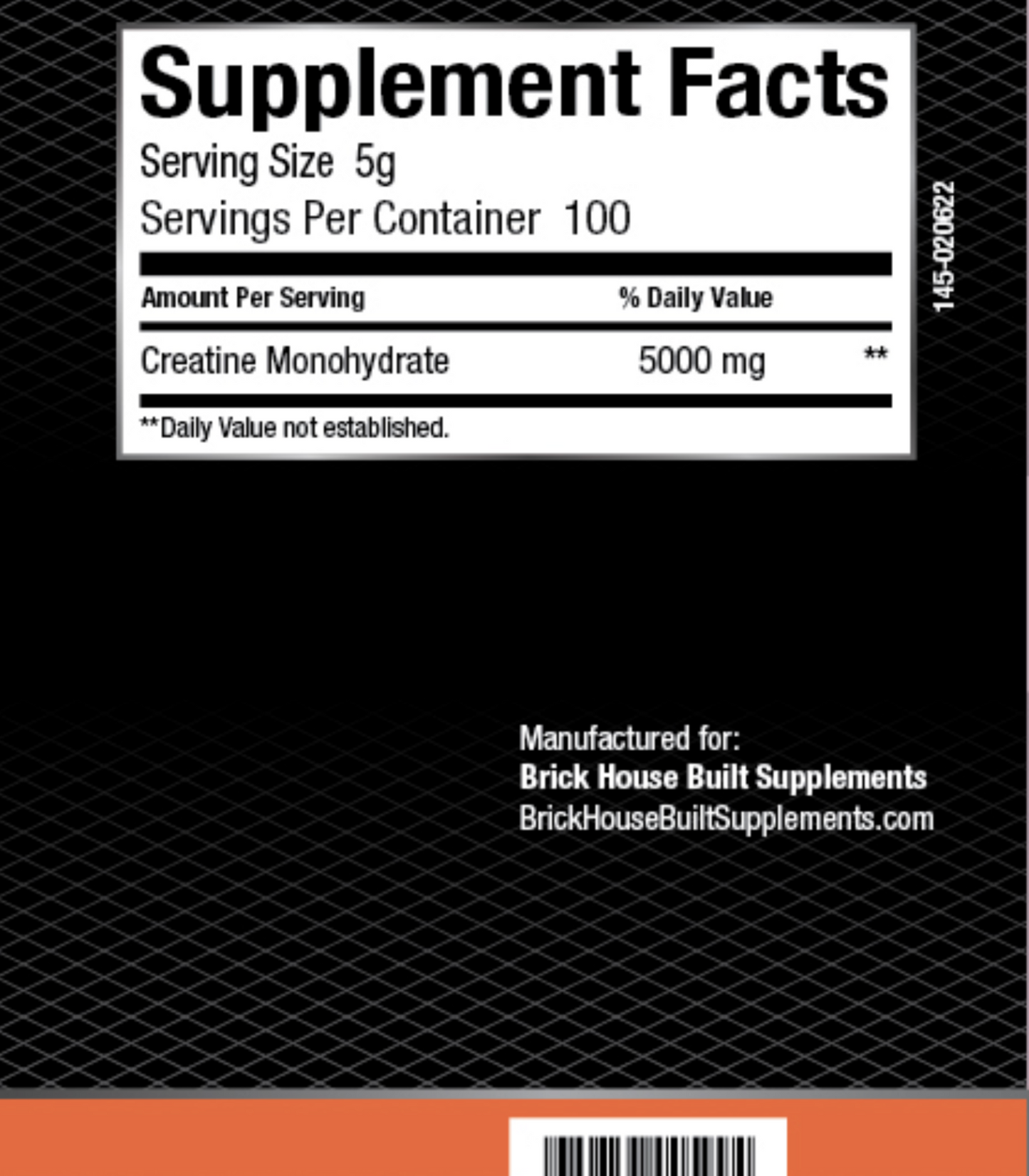 Creatine Monohydrate - 100 Servings