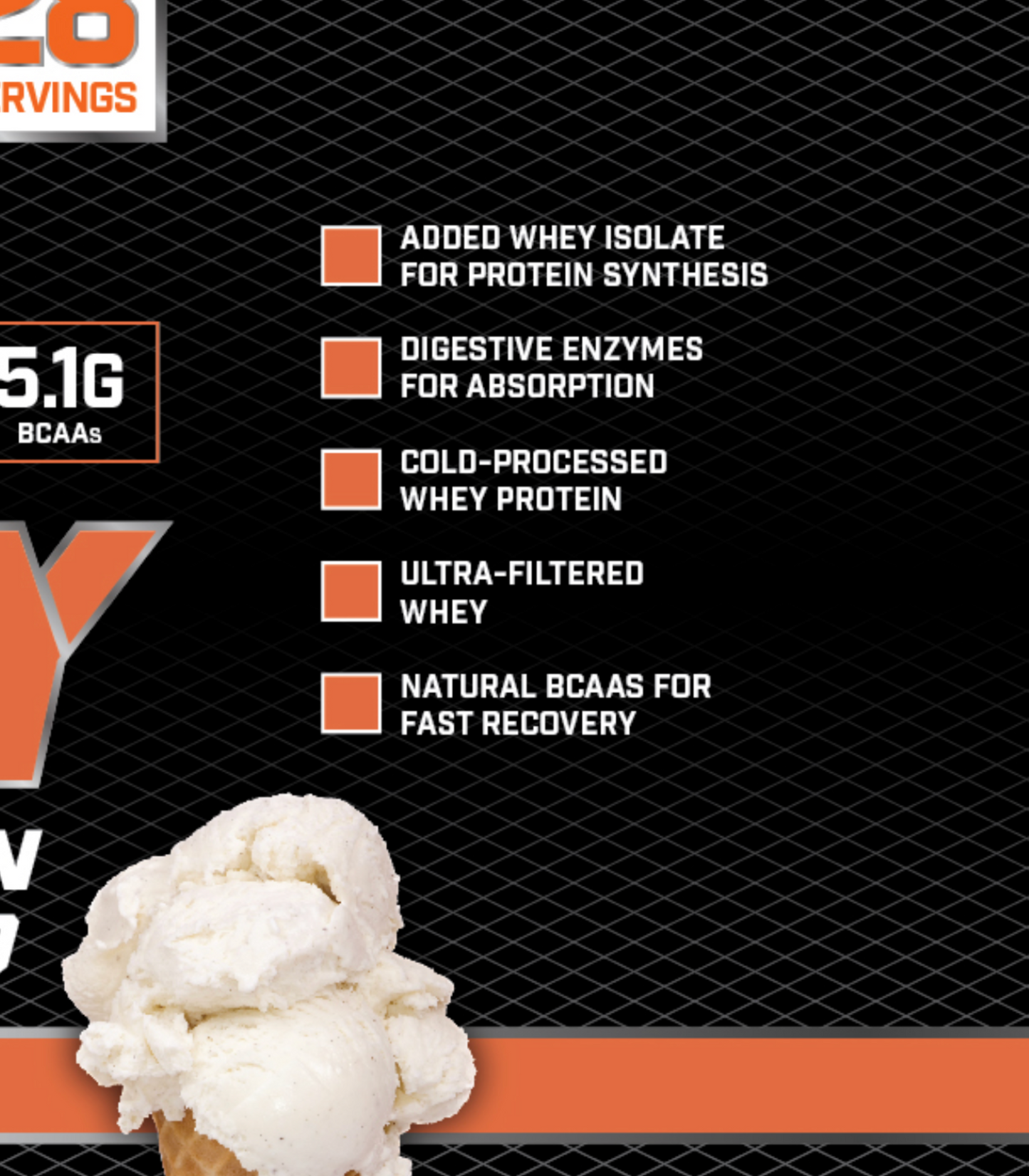 2lb Vanilla Ice Cream Whey Protein