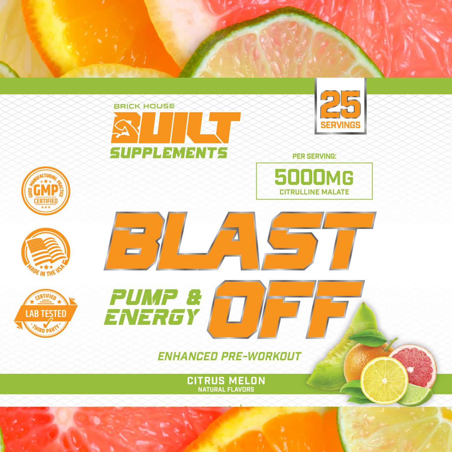 Citrus Melon - Blast Off Pump & Energy